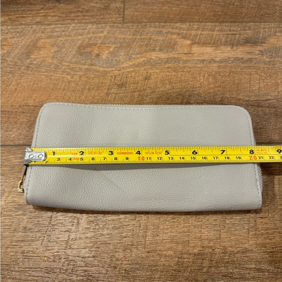 A New Day Gray Wallet Gold Zip Closure - Picture 3 of 6
